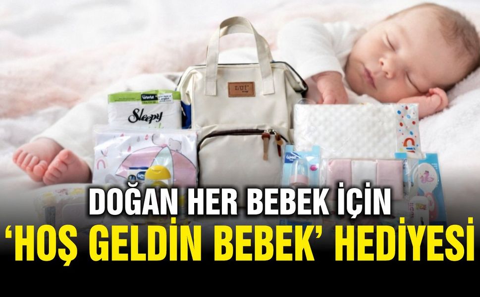 Çivril Belediyesinden Hoş Geldin Bebek Hediyesi