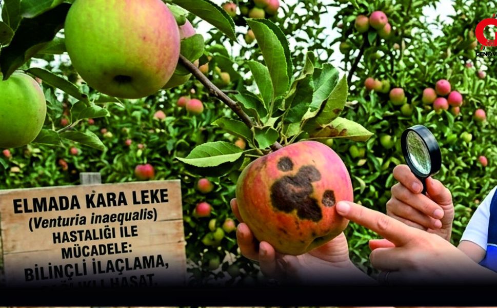Çivril İlçe Tarım Müdürlüğü Elma Üreticisine “Karaleke” Uyarısı Yaptı