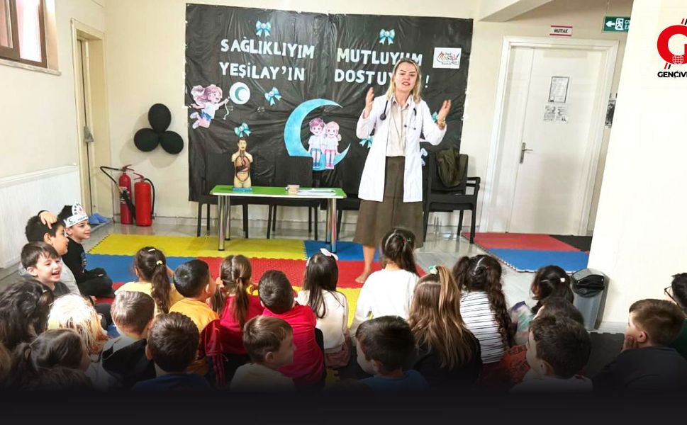 Çivril’de Anaokulu Öğrencilerine Yeşilay Haftası’nda Sağlıklı Yaşam Eğitimi