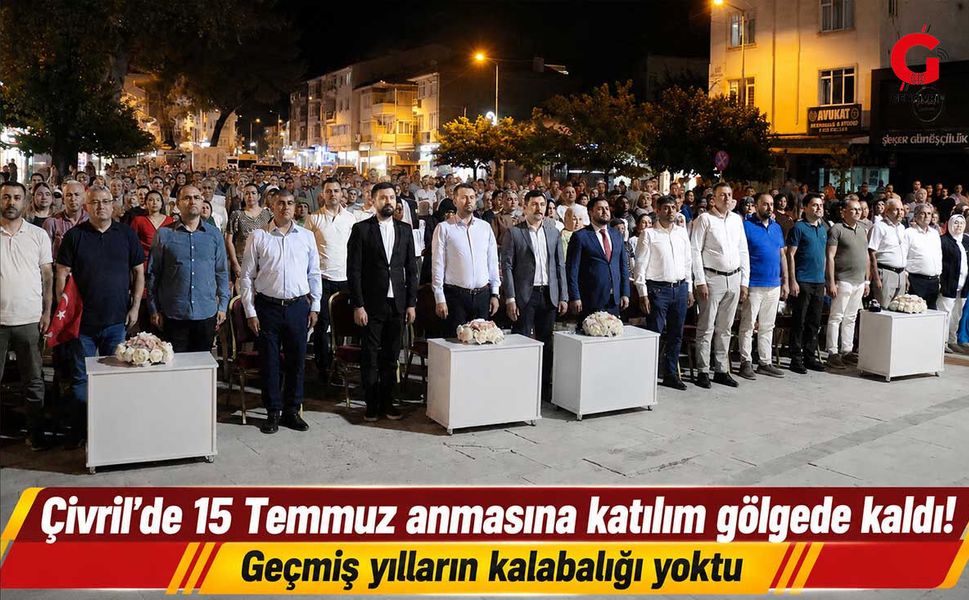 Çivril’de 15 Temmuz anmasına katılım gölgede kaldı! Geçmiş yılların kalabalığı yoktu