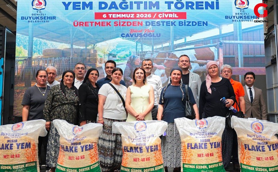 Denizli Büyükşehir'den Çivril'de 1.030 Üreticiye Yem Desteği