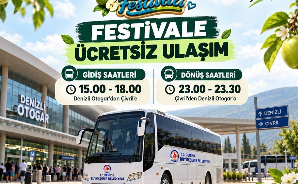 Çivril Belediyesi’nden Festival İçin Ücretsiz Ulaşım Desteği