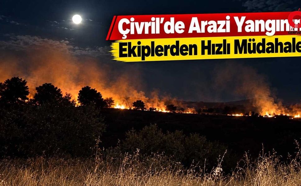 Çivril’de arazi yangınına ekiplerden hızlı müdahale