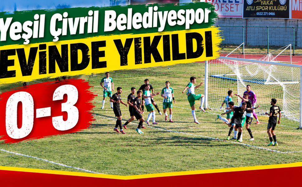 Yeşil Çivril Belediyespor evinde yıkıldı: 0-3