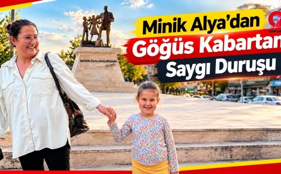 Minik Alya’dan Göğüs Kabartan Saygı Duruşu Beş Yaşındaki Yüreğin Atatürk ve İstiklal Marşı Sevgisi