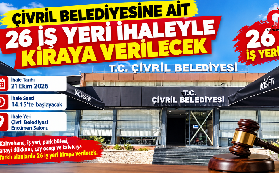 Çivril Belediyesine ait 26 iş yeri ihaleyle kiraya verilecek