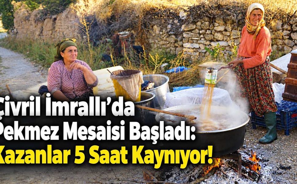 İmrallı Mahallesi’nde Geleneksel Pekmez Mesaisi Başladı