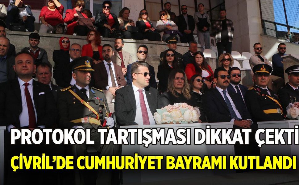 Çivril’de Cumhuriyet Bayramı Kutlandı, Protokol Tartışması Dikkat Çekti