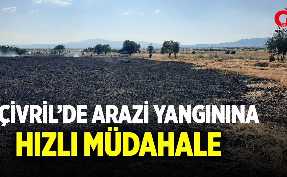 Çivril’de Alevler Arazide Yükseldi