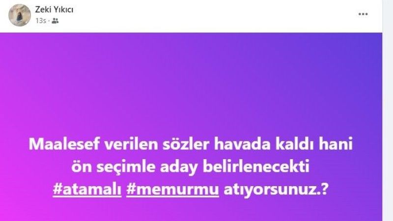 CHP’li Aday Adayından Partisine Tepki! “Demokrasinin Olmadığı Yerde Bulunmam Mümkün Değil”