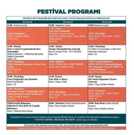 Denizli’de Genç Yetenekler Festivali Başlıyor