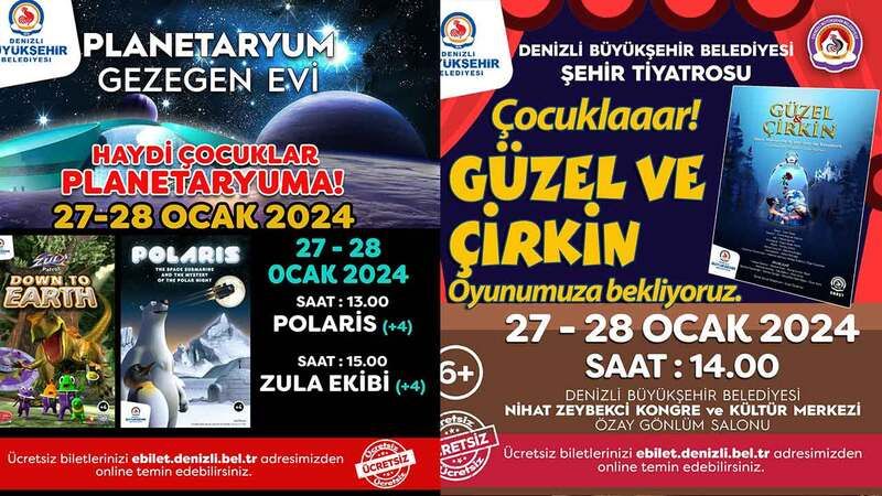 Denizli Büyükşehir Belediyesi’nden Çocuklara Özel Tatil Hediyesi