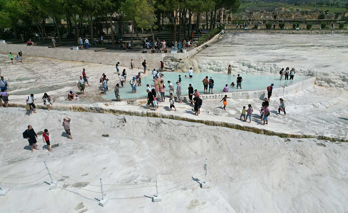 Bayramda Pamukkale’ye Turist Akını 3