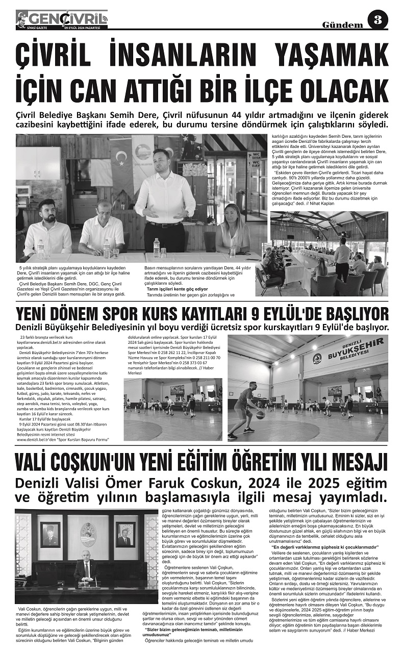 genç çivril gazetesi 3-9