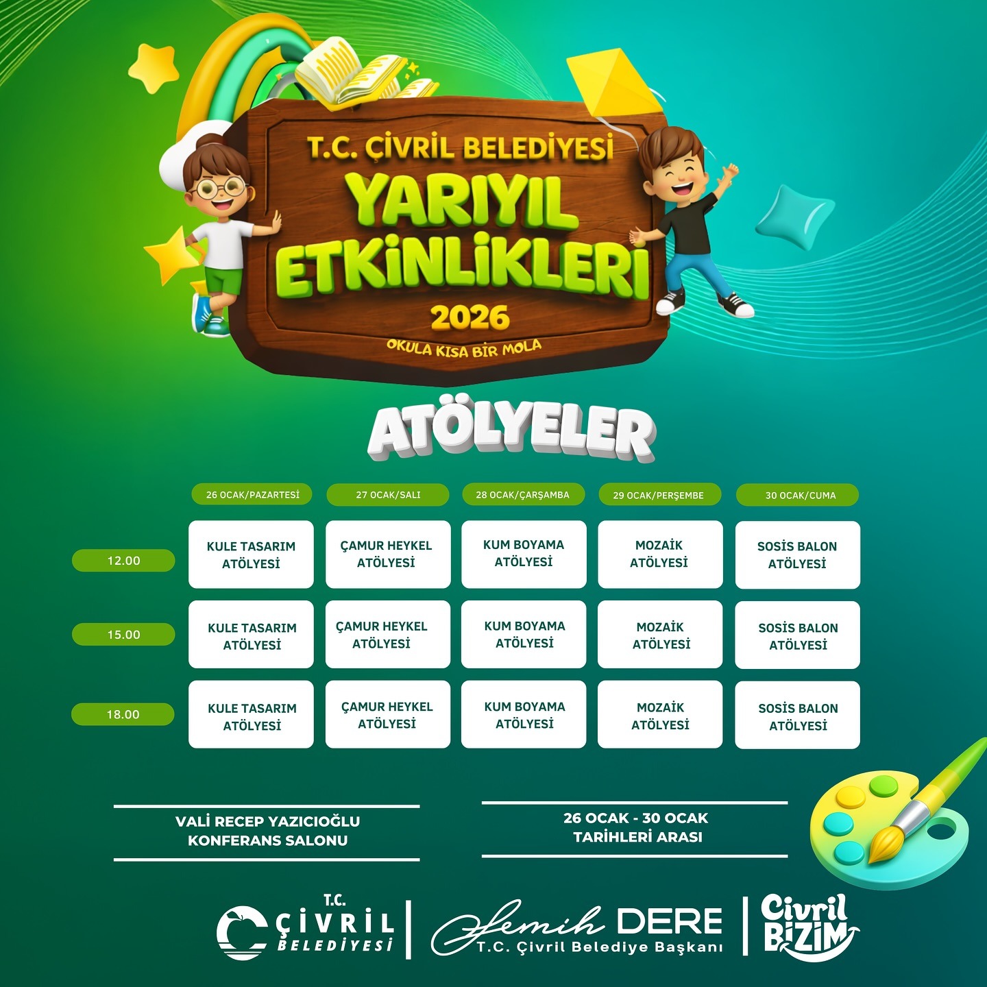 Çivril Belediyesi Yarıyıl Tatil Eğlencecesi