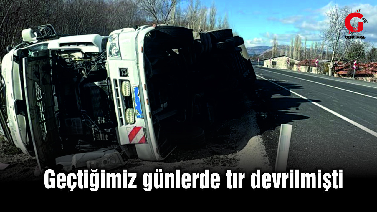 Çivril Dinar Karayolu Devrilen Tır