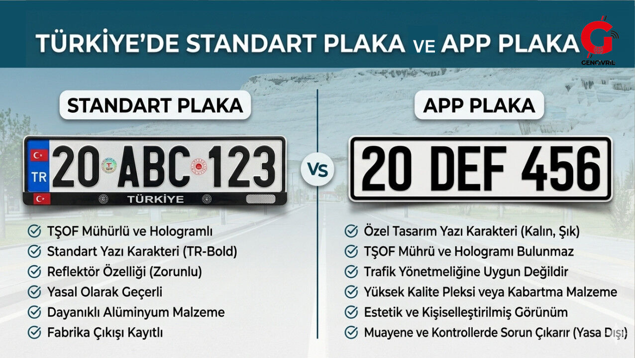 Standart Plaka Ve App Plaka