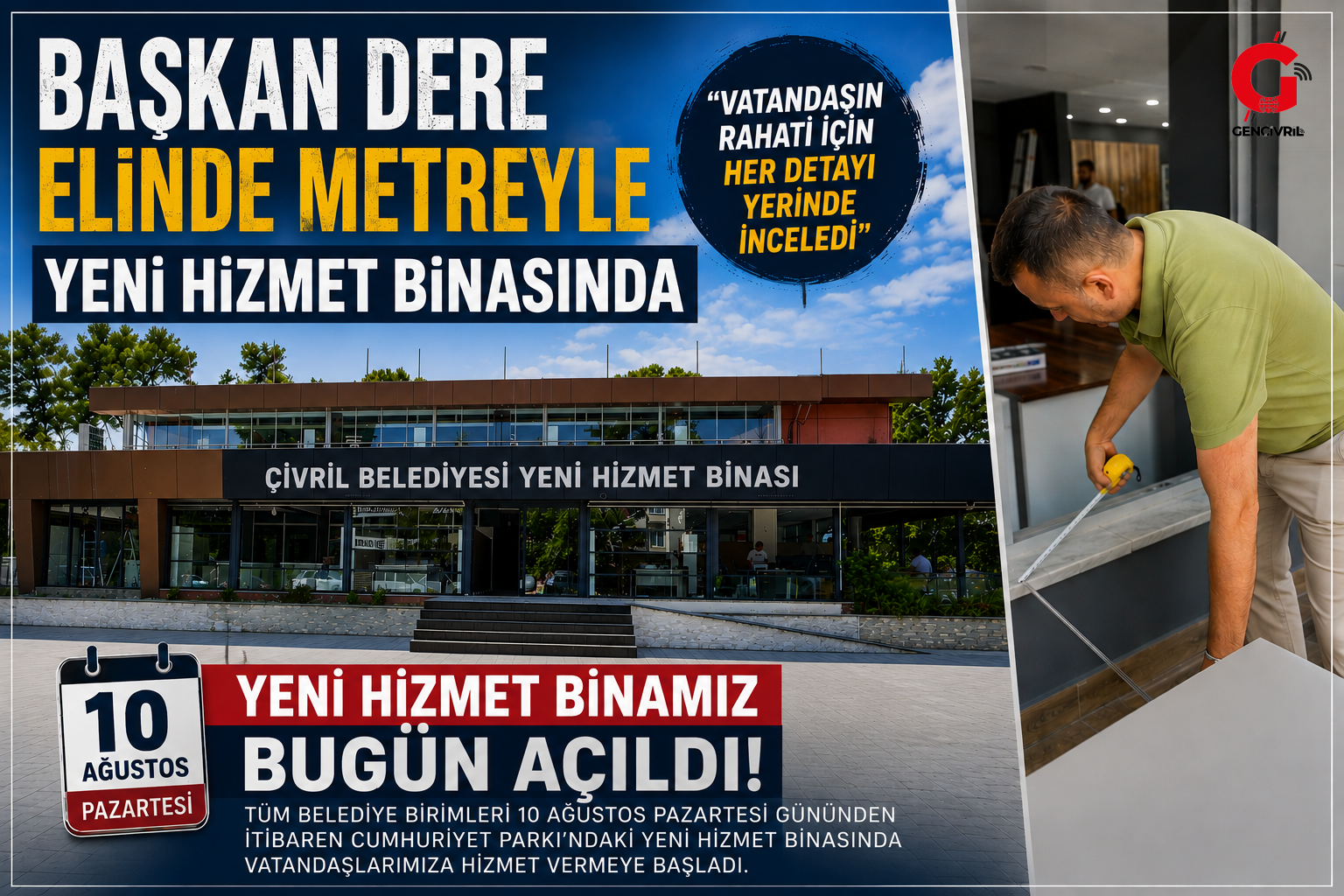 Çivril Belediyesi Yeni Hizmet Binasında Hizmete Başladı