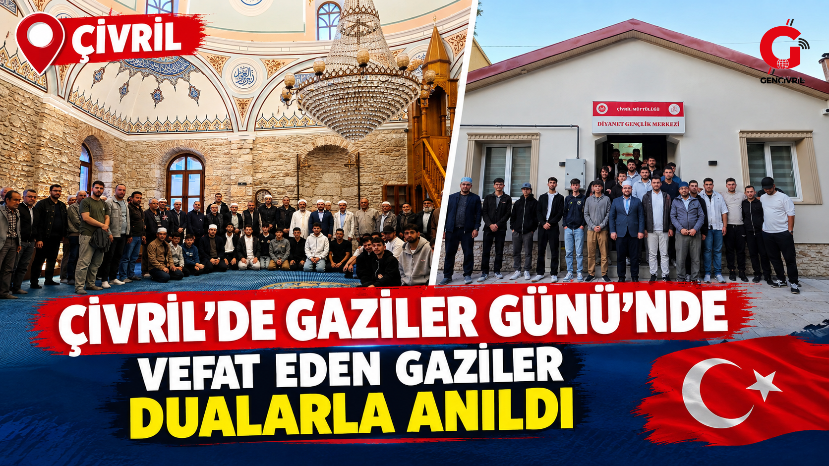 Çivril’de Gaziler Günü’nde vefat eden gaziler dualarla anıldı