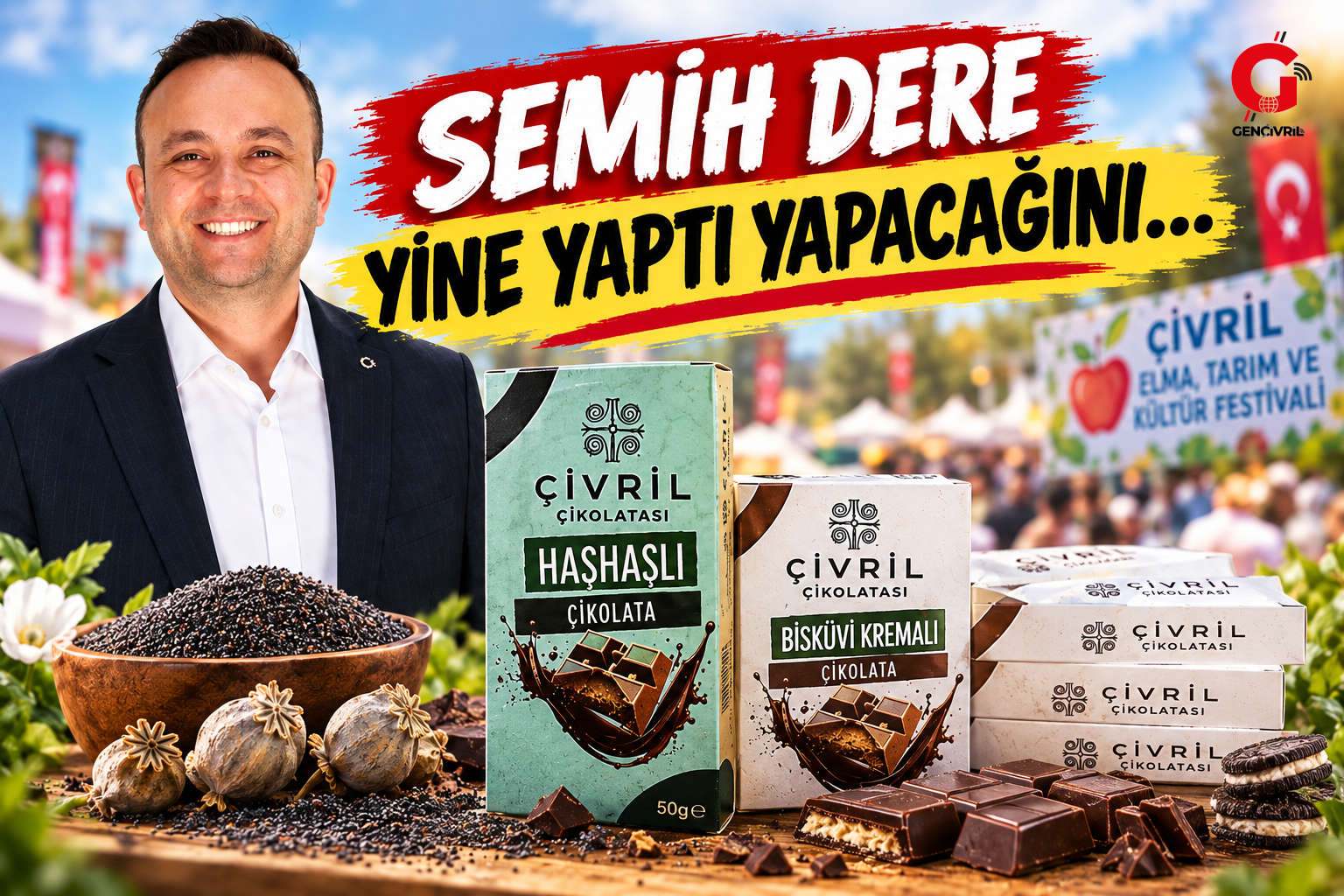 Çivril’de Gazozdan Sonra Şimdi De Çikolata!