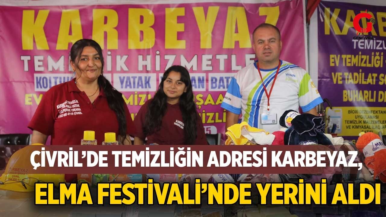 Çivril’de Temizliğin Adresi Karbeyaz, Elma Festivali’nde Yerini Aldı