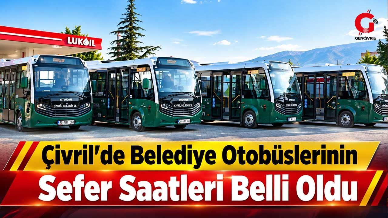 Çivril’de belediye otobüslerinin sefer saatleri belli oldu