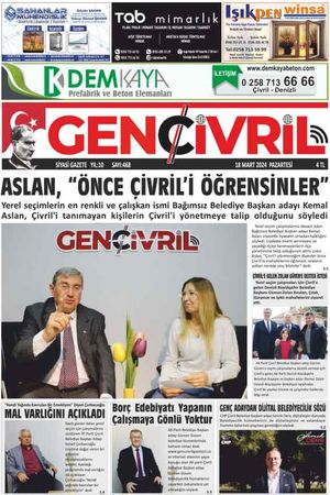 Genç Çivril Gazetesi 18 Mart 2024
