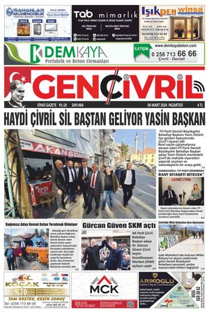 Genç Çivril Gazetesi 4 Mart 2024