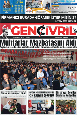 Genç Çivril Gazetesi 18 Nisan 2024
