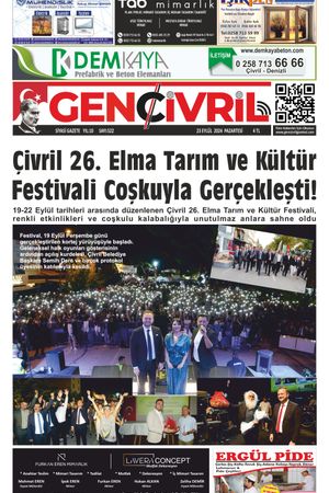 Genç Çivril Gazetesi 23 Eylül 2024