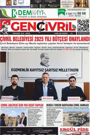 Genç Çivril Gazetesi 14 Ekim 2024