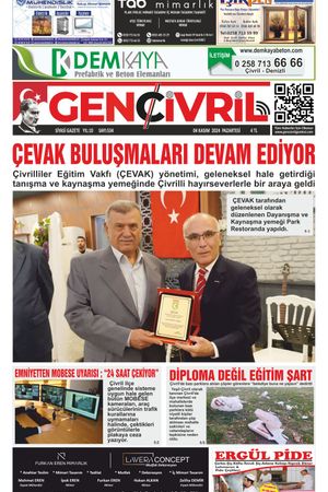 Genç Çivril Gazetesi 4 kasım 2024