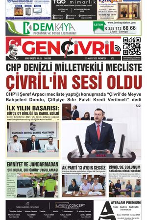 Genç Çivril Gazetesi 12 Mayıs 2025