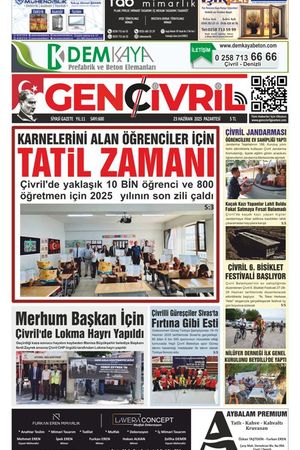 Genç Çivril Gazetesi 23 Haziran 2025
