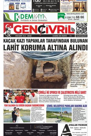 Genç Çivril Gazetesi 30 Haziran 2025