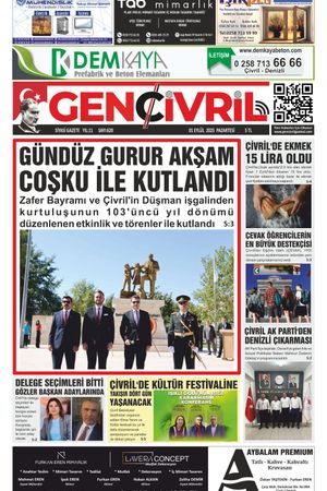 Genç Çivril Gazetesi 1 Eylül 2025