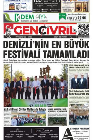 Genç Çİvril Gazetesi 15 Eylül 2025