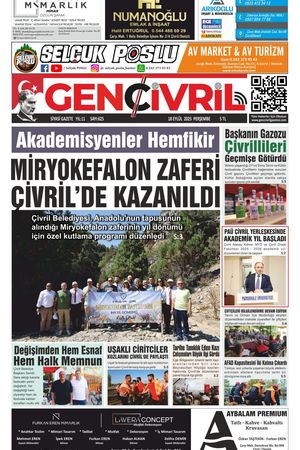 Genç Çivril Gazetesi 18 Eylül 2025