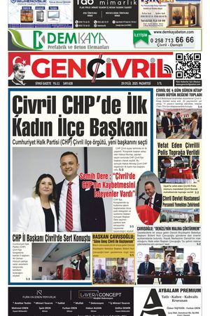 Genç Çivril Gazetesi 29 Eylül 2025