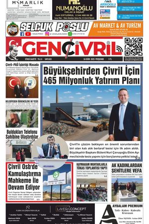 Genç Çivril Gazetesi 16 Ekim 2025