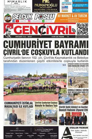 Genç Çivril Gazetesi 30 Ekim 2025