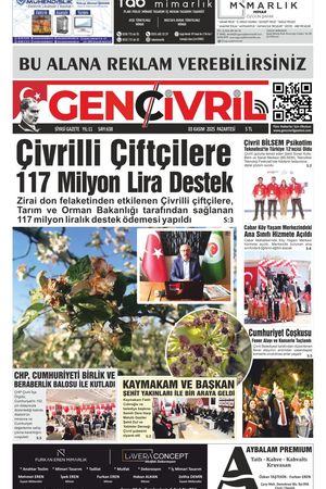 Genç Çivril Gazetesi 3 Kasım 2025