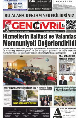 Genç Çivril Gazetesi 8 Aralık 2025