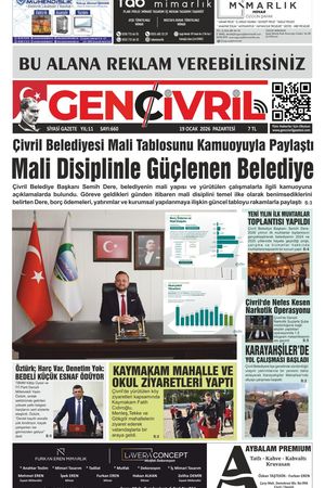 Genç Çivril Gazetesi 19 Ocak 2026