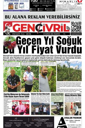 Genç Çivril Gazetesi 29 Haziran 2026 (706)