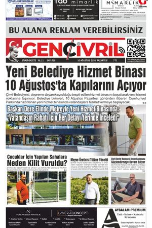 Genç Çivril Gazetesi 10 Ağustos 2026 (718)