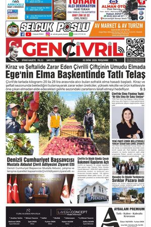 Genç Çivril Gazetesi 1 Ekim 2026 (733)