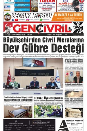 Genç Çivril Gazetesi 15 Ekim 2026 (737)