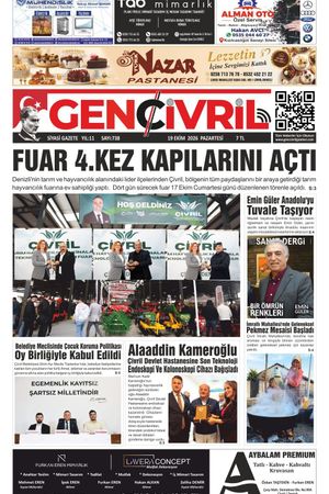 Genç Çivril Gazetesi 19 Ekim 2026 (738)