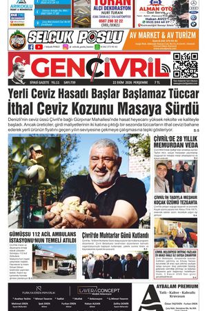 Genç Çivril Gazetesi 22 Ekim 2026 (739)
